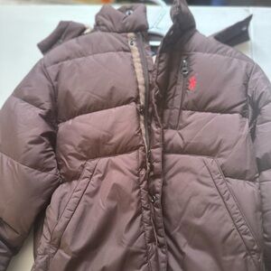 Brown Kids Puffer Jacket